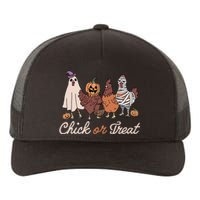 Chick Or Treat Halloween Witch Spooky Chicken Yupoong Adult 5-Panel Trucker Hat