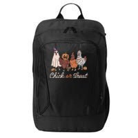 Chick Or Treat Halloween Witch Spooky Chicken City Backpack