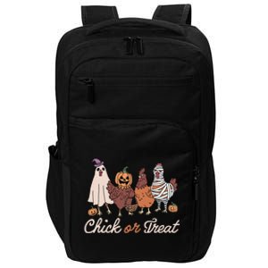 Chick Or Treat Halloween Witch Spooky Chicken Impact Tech Backpack