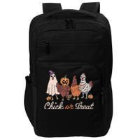 Chick Or Treat Halloween Witch Spooky Chicken Impact Tech Backpack