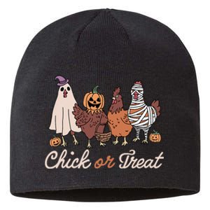 Chick Or Treat Halloween Witch Spooky Chicken Sustainable Beanie