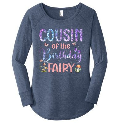 Cousin Of The Birthday Fairy Family Magical Bday Party Women's Perfect Tri Tunic Long Sleeve Shirt