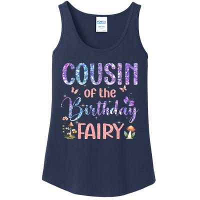 Cousin Of The Birthday Fairy Family Magical Bday Party Ladies Essential Tank