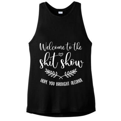 Coordinator Of The Entire Shit Show Shit Show Supervisor Ladies PosiCharge Tri-Blend Wicking Tank