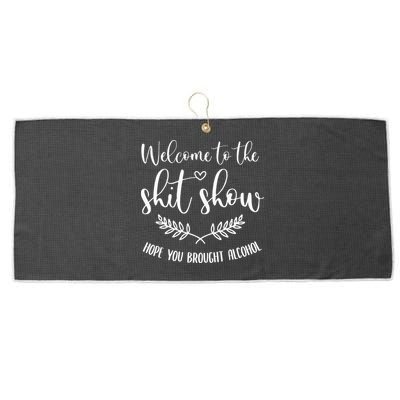 Coordinator Of The Entire Shit Show Shit Show Supervisor Large Microfiber Waffle Golf Towel