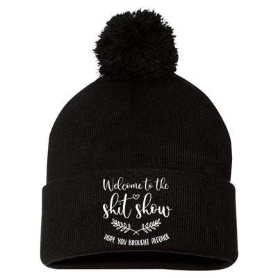 Coordinator Of The Entire Shit Show Shit Show Supervisor Pom Pom 12in Knit Beanie