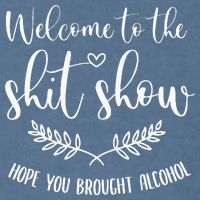 Coordinator Of The Entire Shit Show Shit Show Supervisor Garment-Dyed Sweatshirt