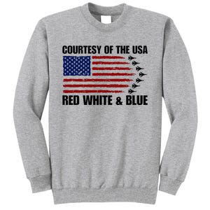 Courtesy Of The Usa Red White And Blue Tall Sweatshirt