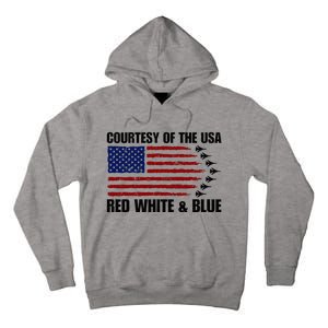 Courtesy Of The Usa Red White And Blue Tall Hoodie