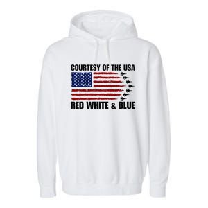 Courtesy Of The Usa Red White And Blue Garment-Dyed Fleece Hoodie