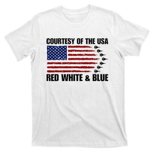 Courtesy Of The Usa Red White And Blue T-Shirt