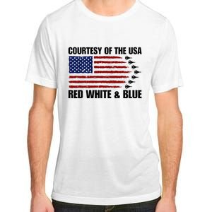 Courtesy Of The Usa Red White And Blue Adult ChromaSoft Performance T-Shirt