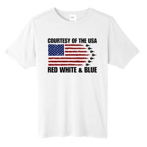 Courtesy Of The Usa Red White And Blue Tall Fusion ChromaSoft Performance T-Shirt