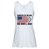 Courtesy Of The Usa Red White And Blue Ladies Essential Flowy Tank