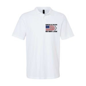 Courtesy Of The Usa Red White And Blue Softstyle Adult Sport Polo