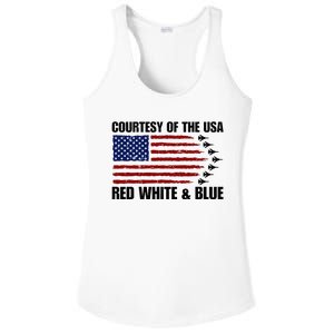 Courtesy Of The Usa Red White And Blue Ladies PosiCharge Competitor Racerback Tank