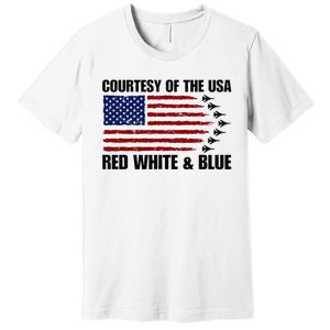 Courtesy Of The Usa Red White And Blue Premium T-Shirt