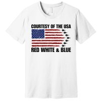 Courtesy Of The Usa Red White And Blue Premium T-Shirt