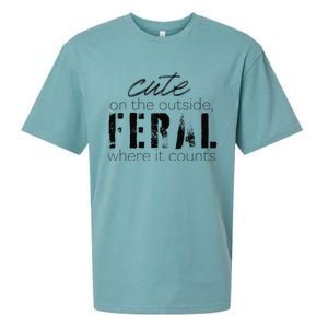 Cute On The Outside Feral Where It Counts Sueded Cloud Jersey T-Shirt