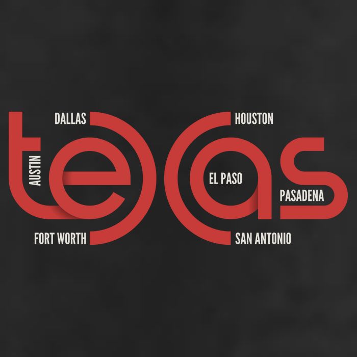 Cities Of Texas Logo Adult Drive Performance Visor