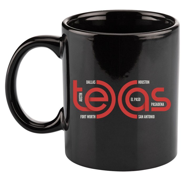 Cities Of Texas Logo 11oz C Handle Ceramic Mug