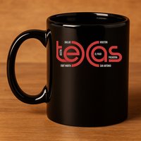 Cities Of Texas Logo 11oz C Handle Ceramic Mug