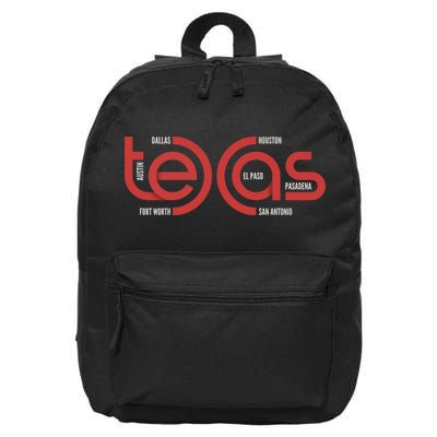 Cities Of Texas Logo 16 in Basic Backpack