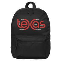 Cities Of Texas Logo 16 in Basic Backpack