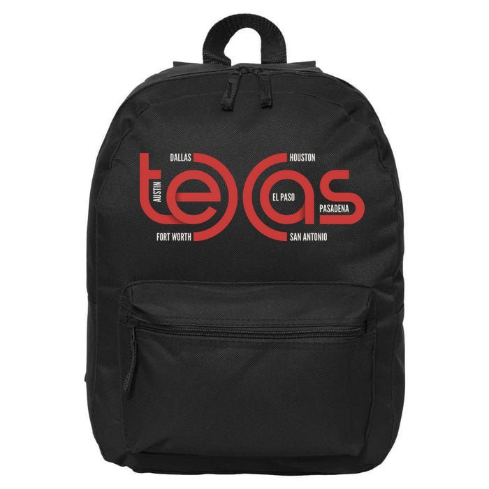 Cities Of Texas Logo 16 in Basic Backpack