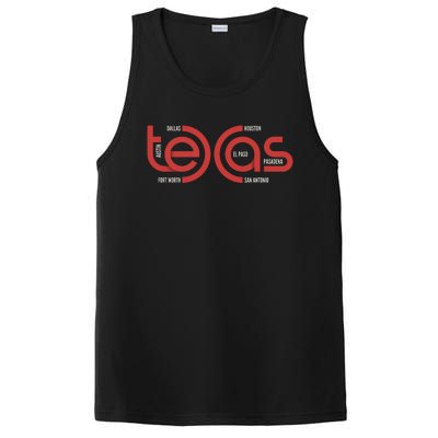 Cities Of Texas Logo PosiCharge Competitor Tank