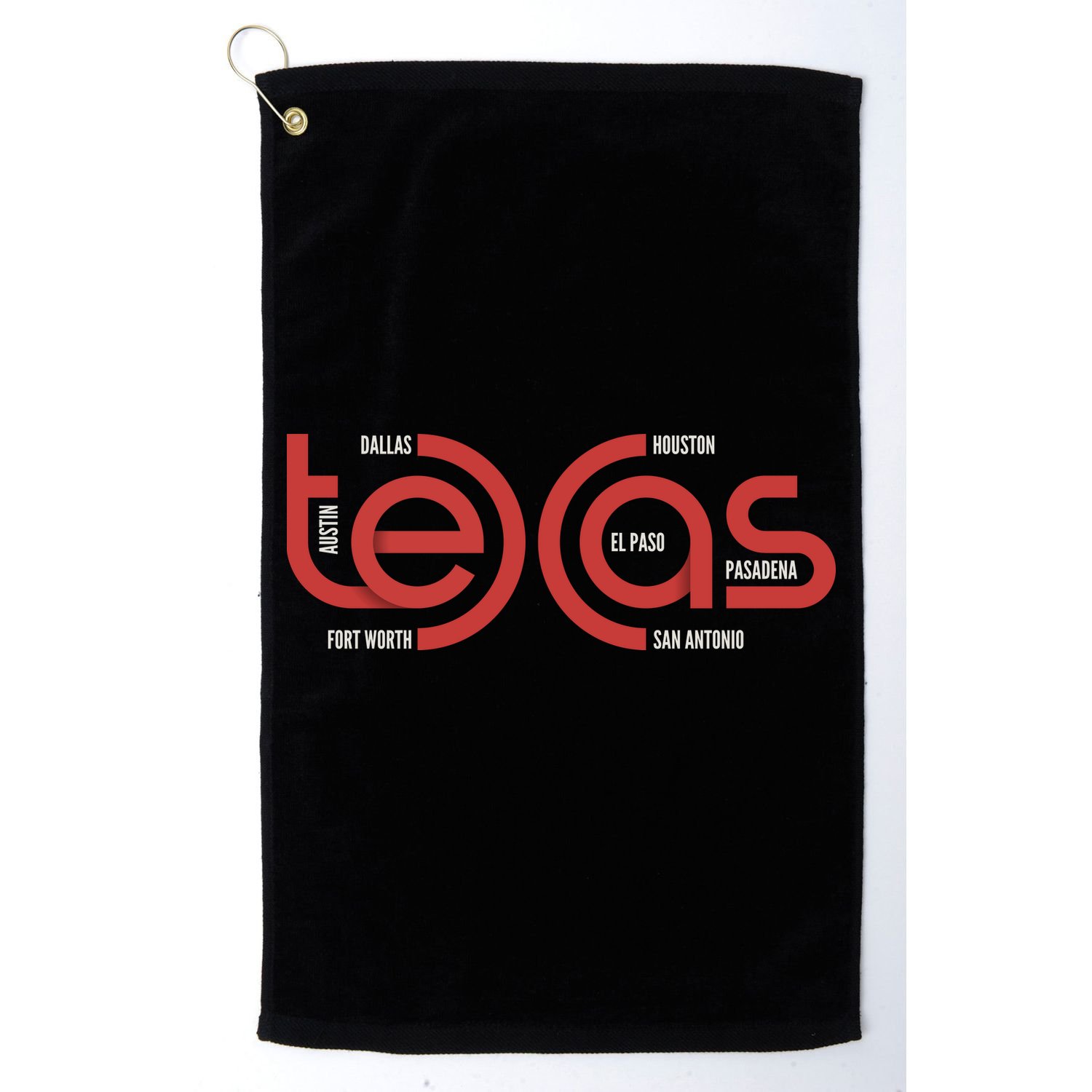 Cities Of Texas Logo Golf Towel