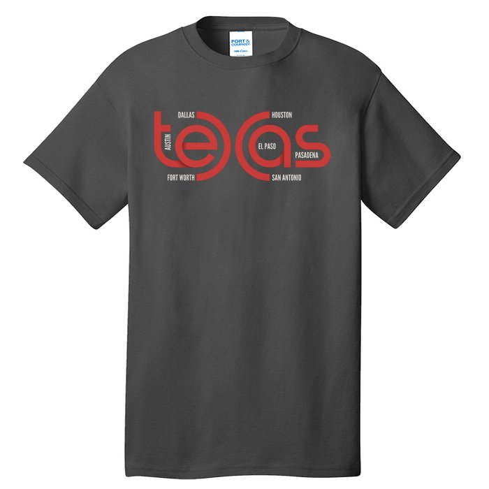 Cities Of Texas Logo Tall T-Shirt