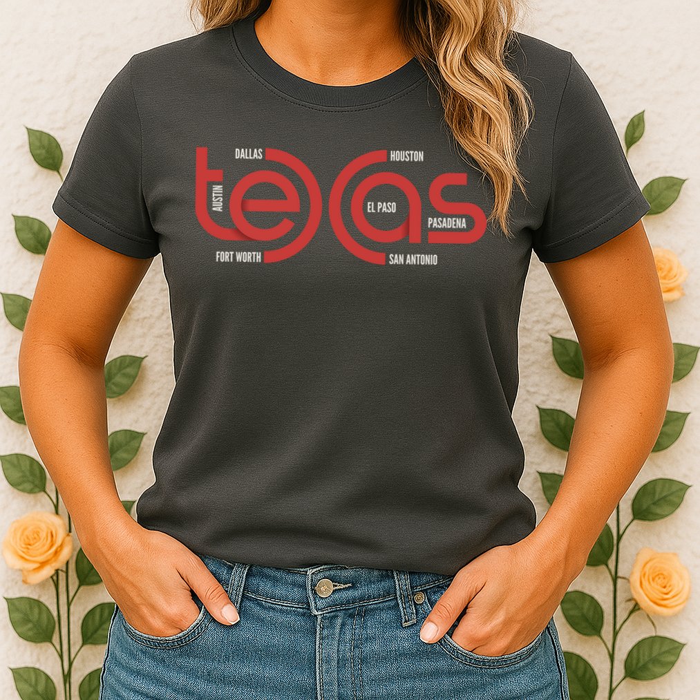 Cities Of Texas Logo Womens T-Shirt