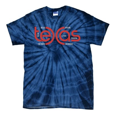 Cities Of Texas Logo Tie-Dye T-Shirt