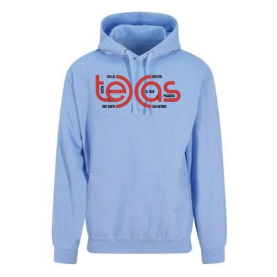 Cities Of Texas Logo Unisex Surf Hoodie