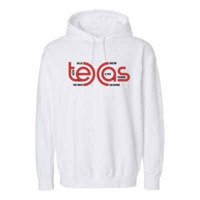 Cities Of Texas Logo Garment-Dyed Fleece Hoodie