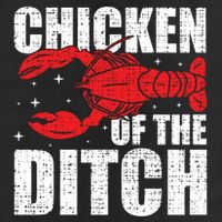 Chicken Of The Ditch Crawfish Season Mud Bug Lovers Funny Gift Adult Drive Performance Visor