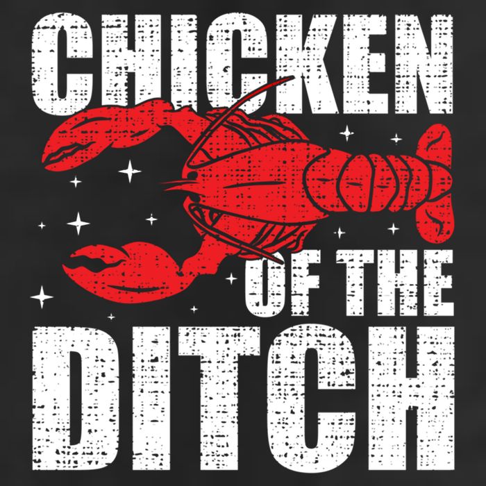 Chicken Of The Ditch Crawfish Season Mud Bug Lovers Funny Gift Adult Drive Performance Visor