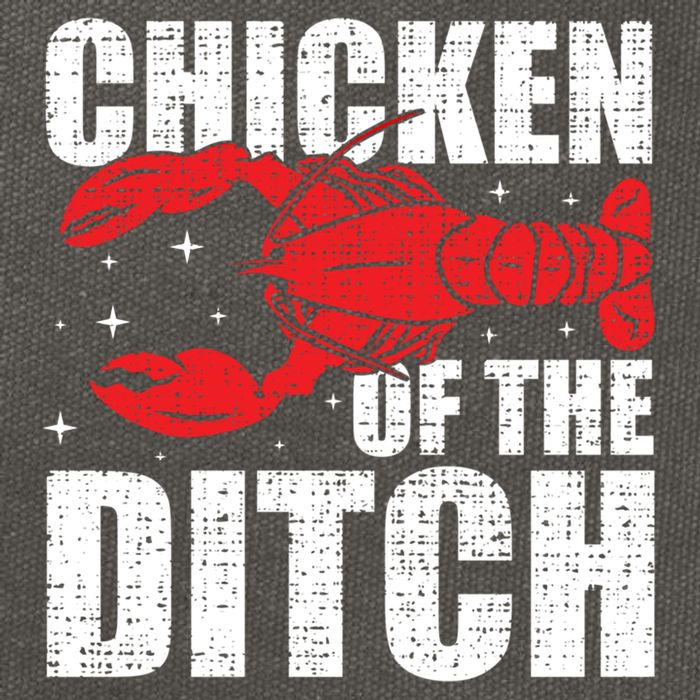 Chicken Of The Ditch Crawfish Season Mud Bug Lovers Funny Gift Cotton Canvas Backpack