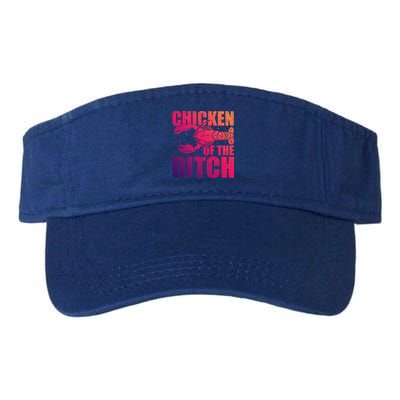 Chicken Of The Ditch Crawfish Season Mud Bug Lovers Gift Visor