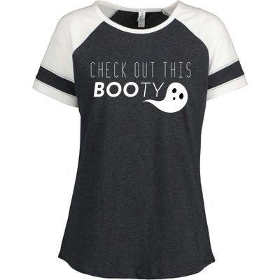 Check Out This Booty Funny Ghost Boo Halloween Gift Enza Ladies Jersey Colorblock Tee