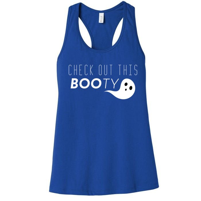 Check Out This Booty Funny Ghost Boo Halloween Gift Women's Racerback Tank