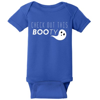 Check Out This Booty Funny Ghost Boo Halloween Gift Baby Bodysuit