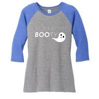 Check Out This Booty Funny Ghost Boo Halloween Gift Women's Tri-Blend 3/4-Sleeve Raglan Shirt