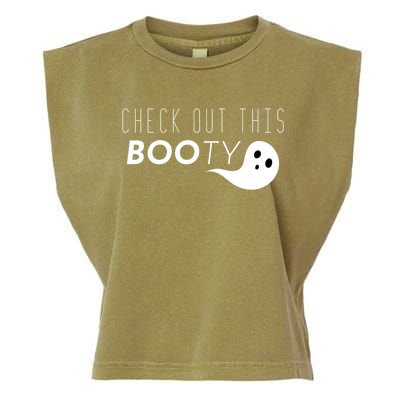 Check Out This Booty Funny Ghost Boo Halloween Gift Garment-Dyed Women's Muscle Tee