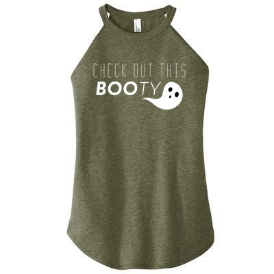 Check Out This Booty Funny Ghost Boo Halloween Gift Women's Perfect Tri Rocker Tank