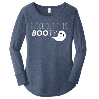 Check Out This Booty Funny Ghost Boo Halloween Gift Women's Perfect Tri Tunic Long Sleeve Shirt