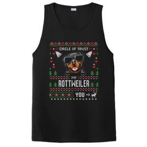 Circle Of Trust My Rottweiler Funny Ugly Christmas Gift PosiCharge Competitor Tank