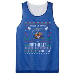 Circle Of Trust My Rottweiler Funny Ugly Christmas Gift Mesh Reversible Basketball Jersey Tank