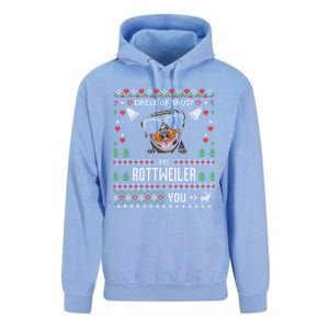 Circle Of Trust My Rottweiler Funny Ugly Christmas Gift Unisex Surf Hoodie